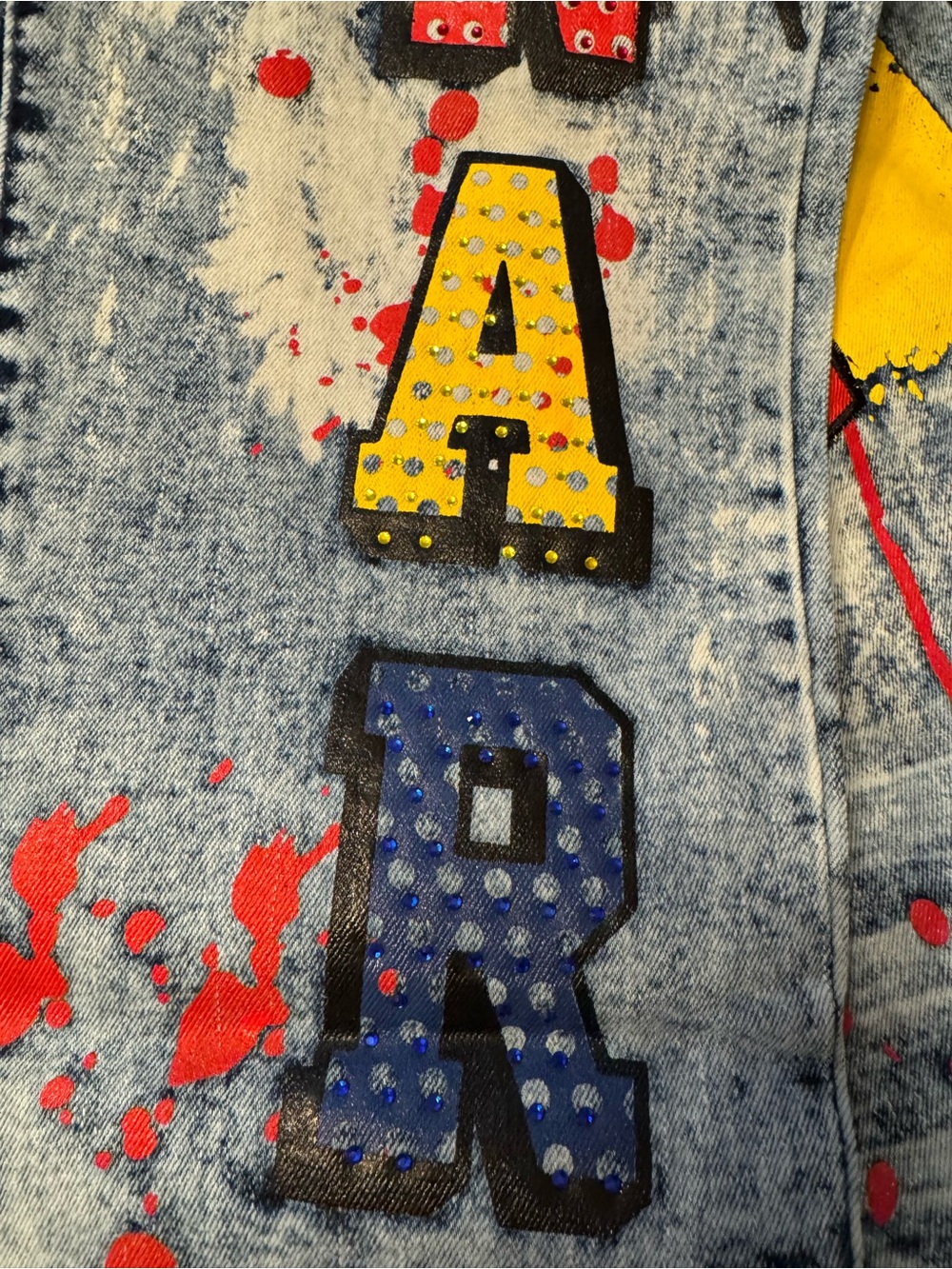 Rue21 Blue Artistic Denim with Graphic Accents - Picture 5 of 12